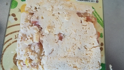 小麦粉なしの林檎蒸しケーキ