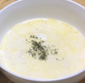 バターから作るちょっぴり本格的なコーンスープ