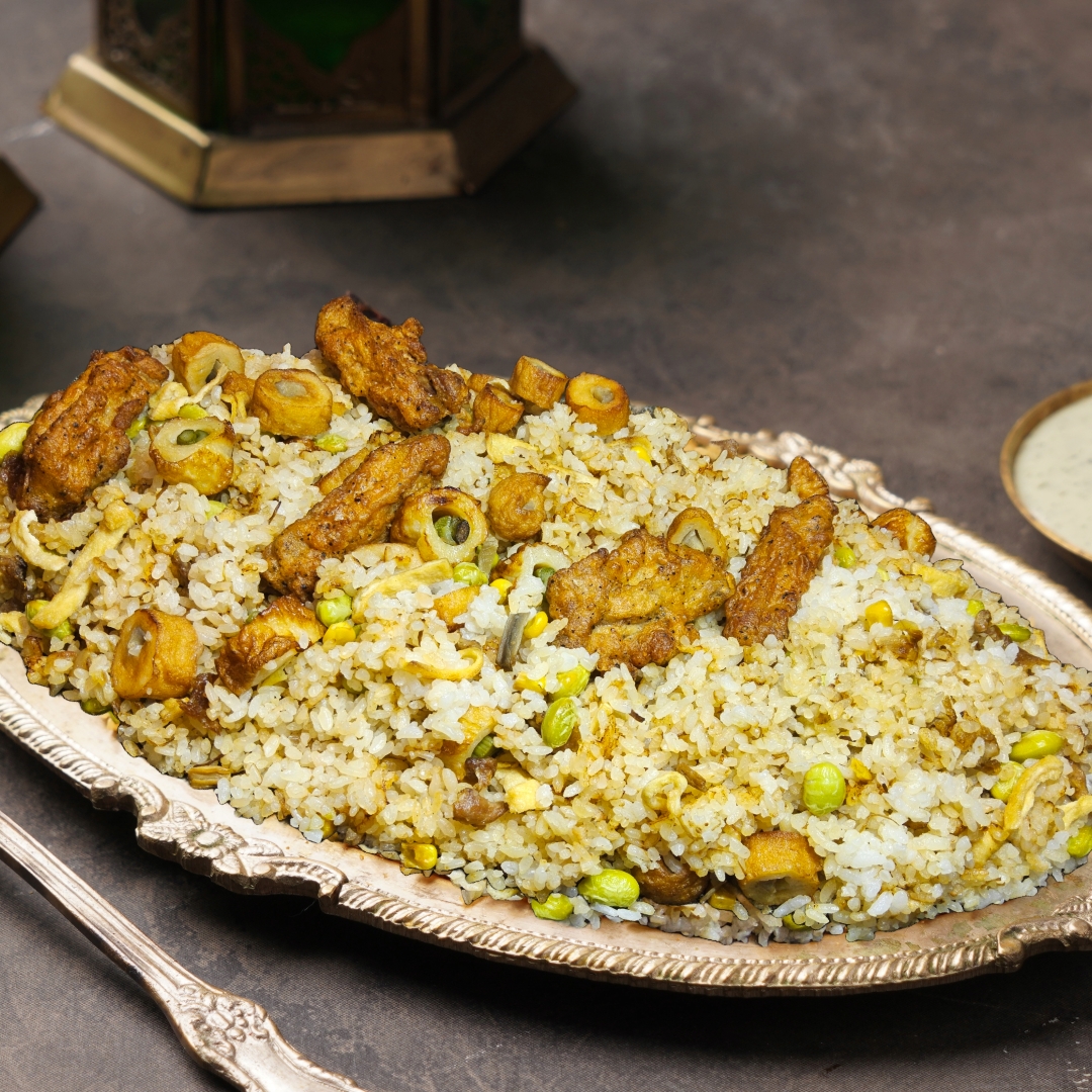 ホットプレートᑯᧉ御田ピラフ（チキチキトッピング）