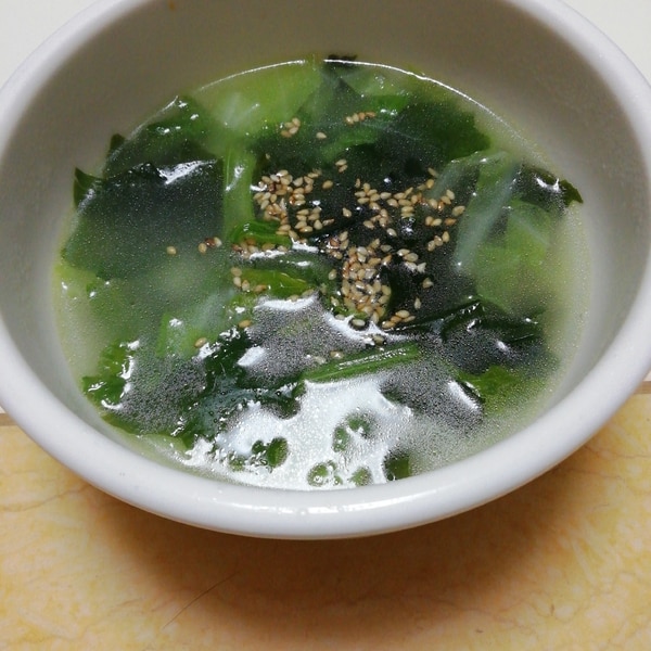 簡単 キャベツとわかめとセロリ葉の中華スープ レシピ 作り方 By イク9110 楽天レシピ 簡単 キャベツとわかめとセロリ葉の中華スープ レシピ 作り方 By イク9110 楽天レシピ