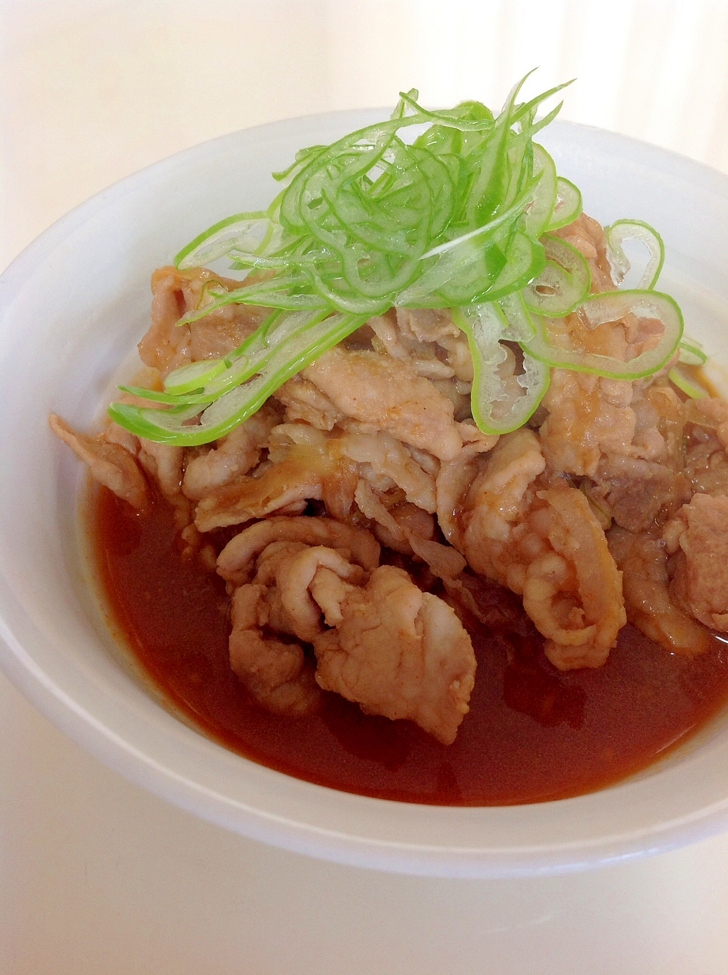 豚肉と長ネギの甘辛煮 豆板醤で中華風 レシピ 作り方 By Amarj 楽天レシピ