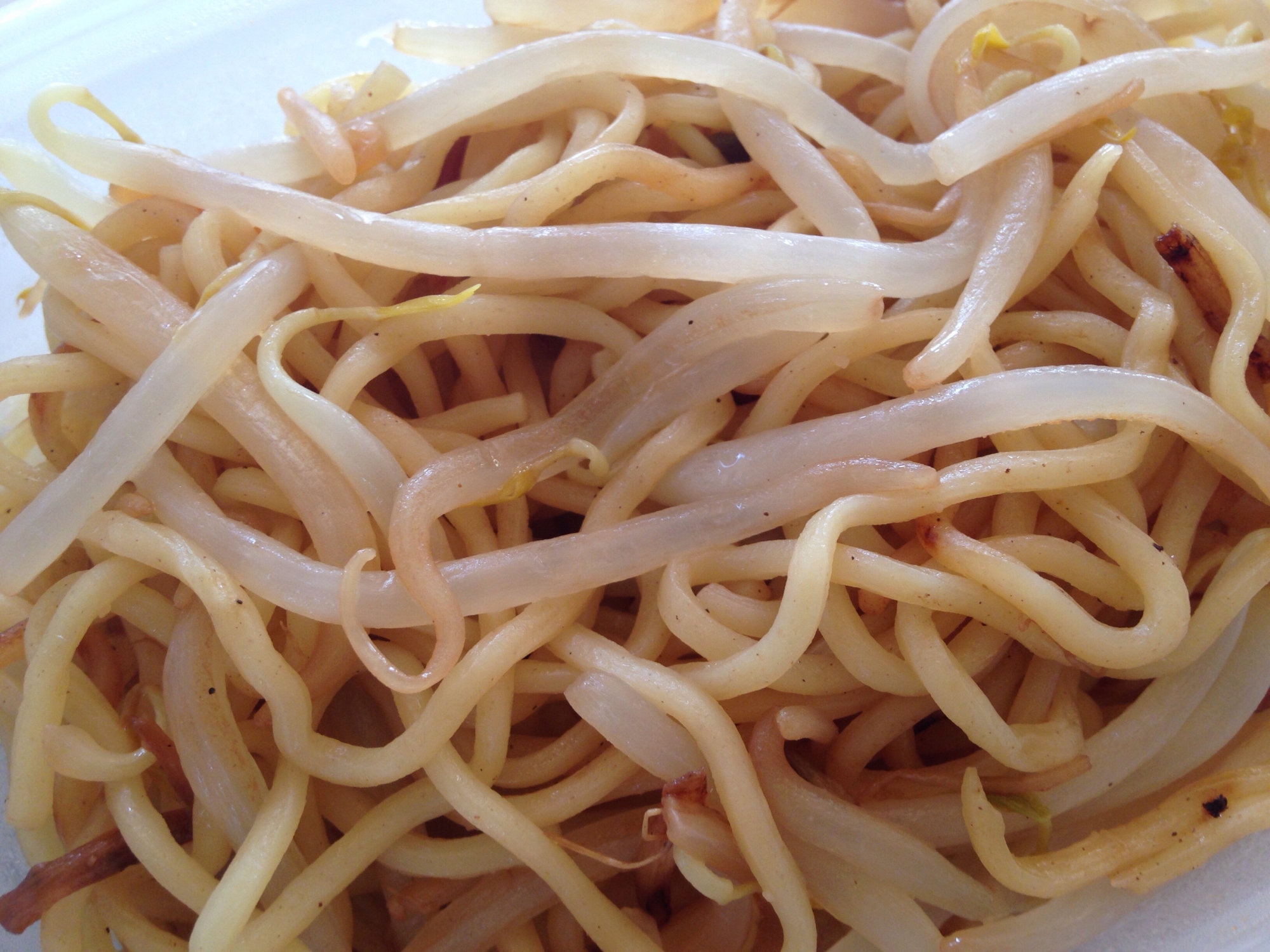 もやしと鶏肉のジンジャー焼きそば