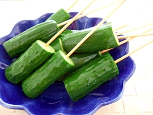 お祭り気分 きゅうりバー キュウカンバー レシピ 作り方 By そらまめひよこ 楽天レシピ