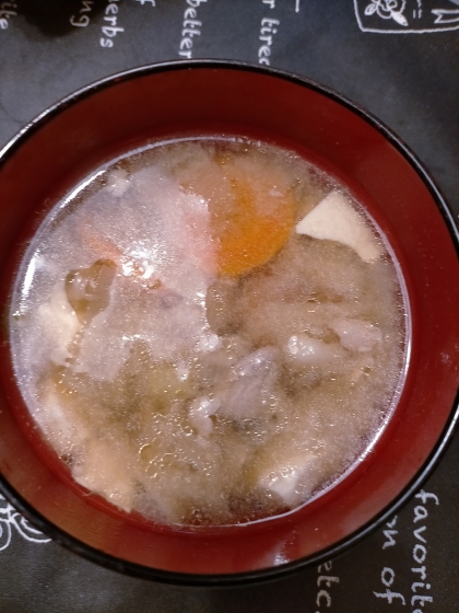 豚汁の季節になりました。美味しくできました。