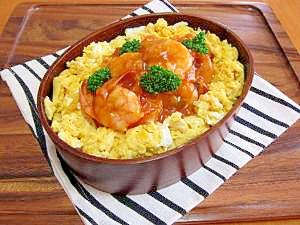 10分でお弁当 海老チリたまご丼弁当 レシピ 作り方 By U Tin 楽天レシピ