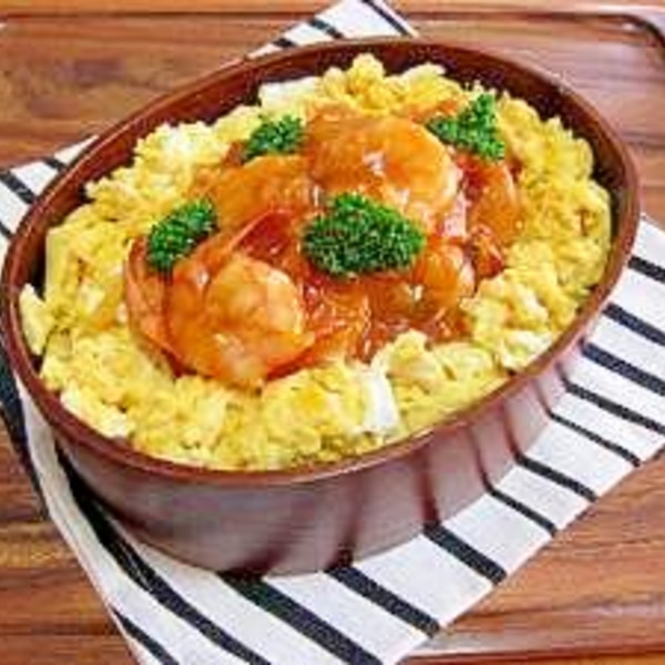 10分でお弁当 海老チリたまご丼弁当 レシピ 作り方 By U Tin 楽天レシピ 10分でお弁当 海老チリたまご丼弁当 レシピ 作り方 By U Tin 楽天レシピ