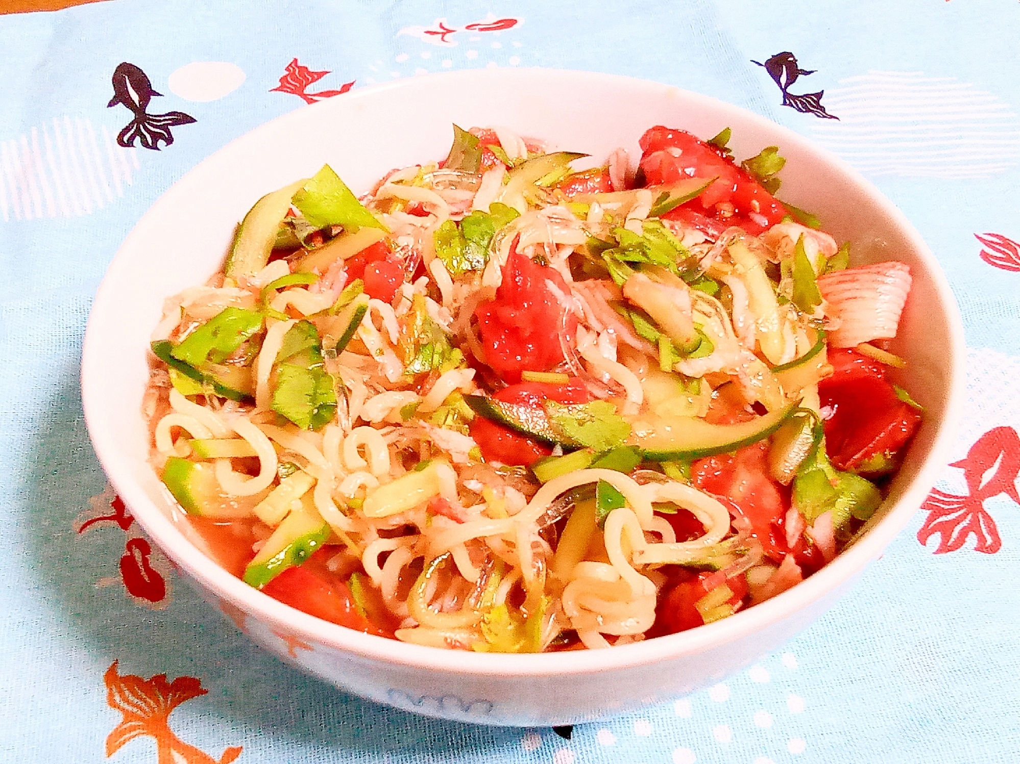 さっぱり爽やか♥️サラダ塩ラーメン