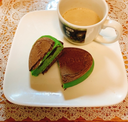 ハーゲンダッツの黒蜜抹茶クリスピーサンドで作りました✧˖°‎♡♡♡素敵なレシピありがとうございます♪