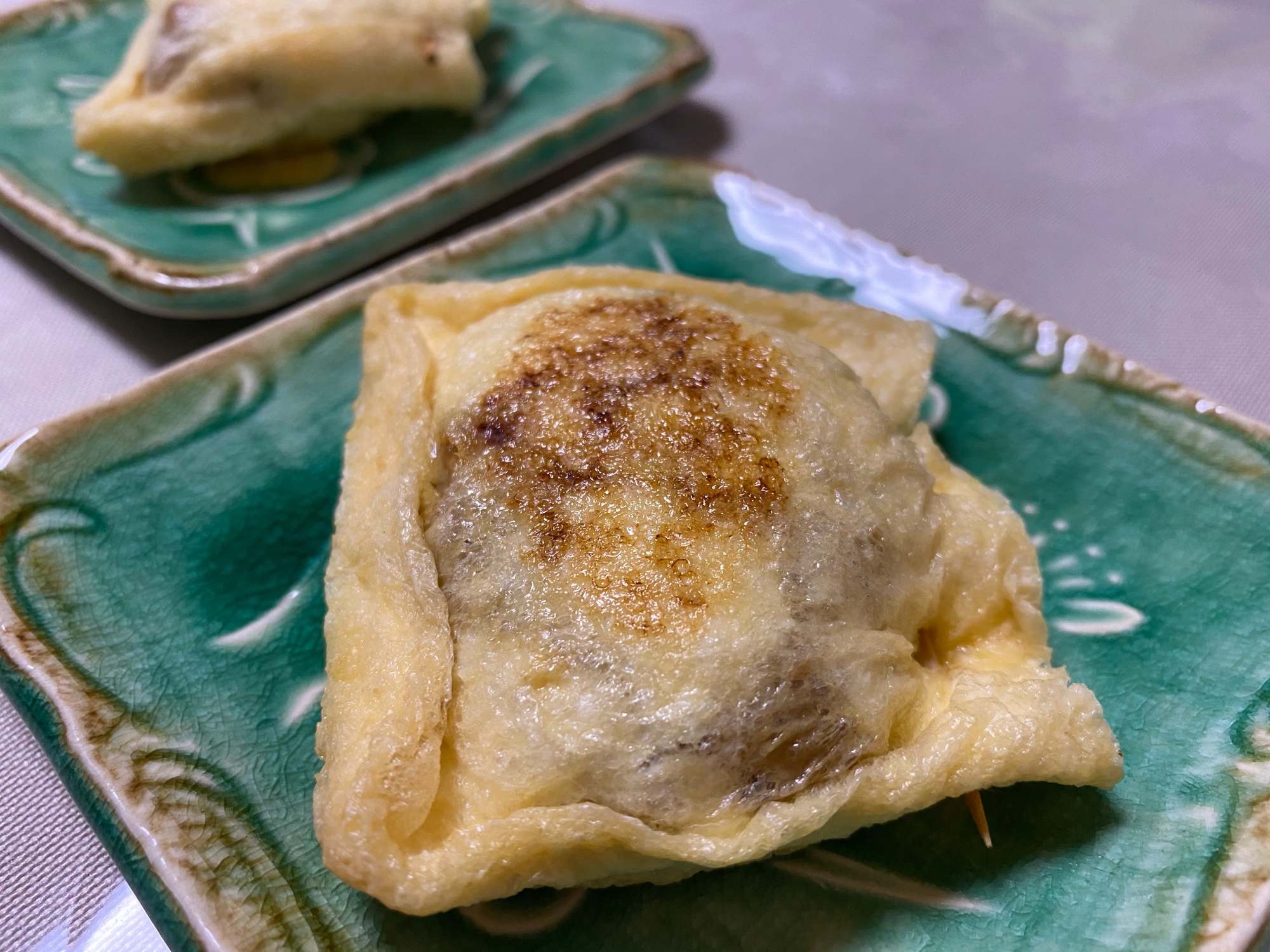 油揚の納豆チーズ焼き