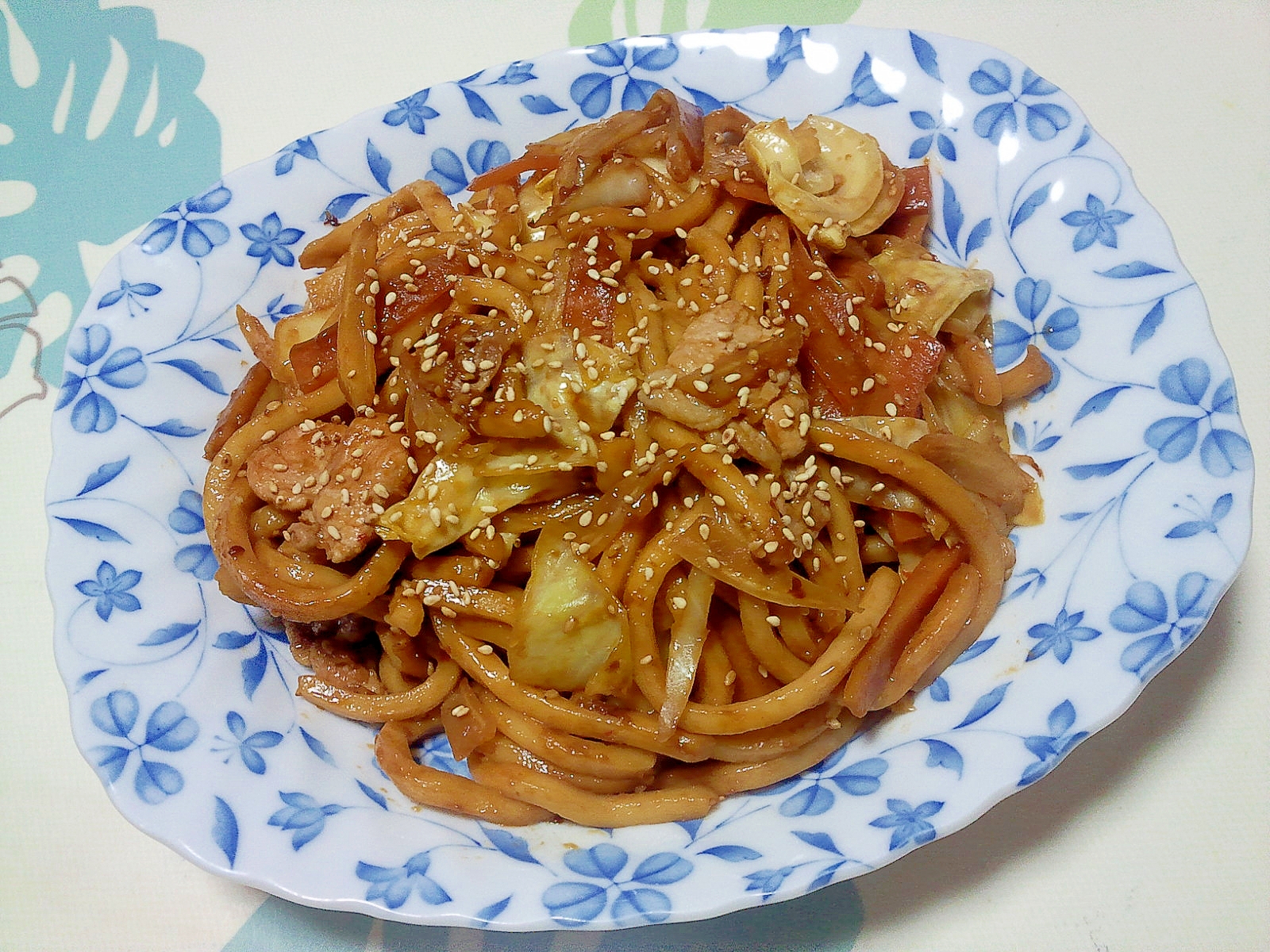 回鍋肉風焼きうどん＋＋