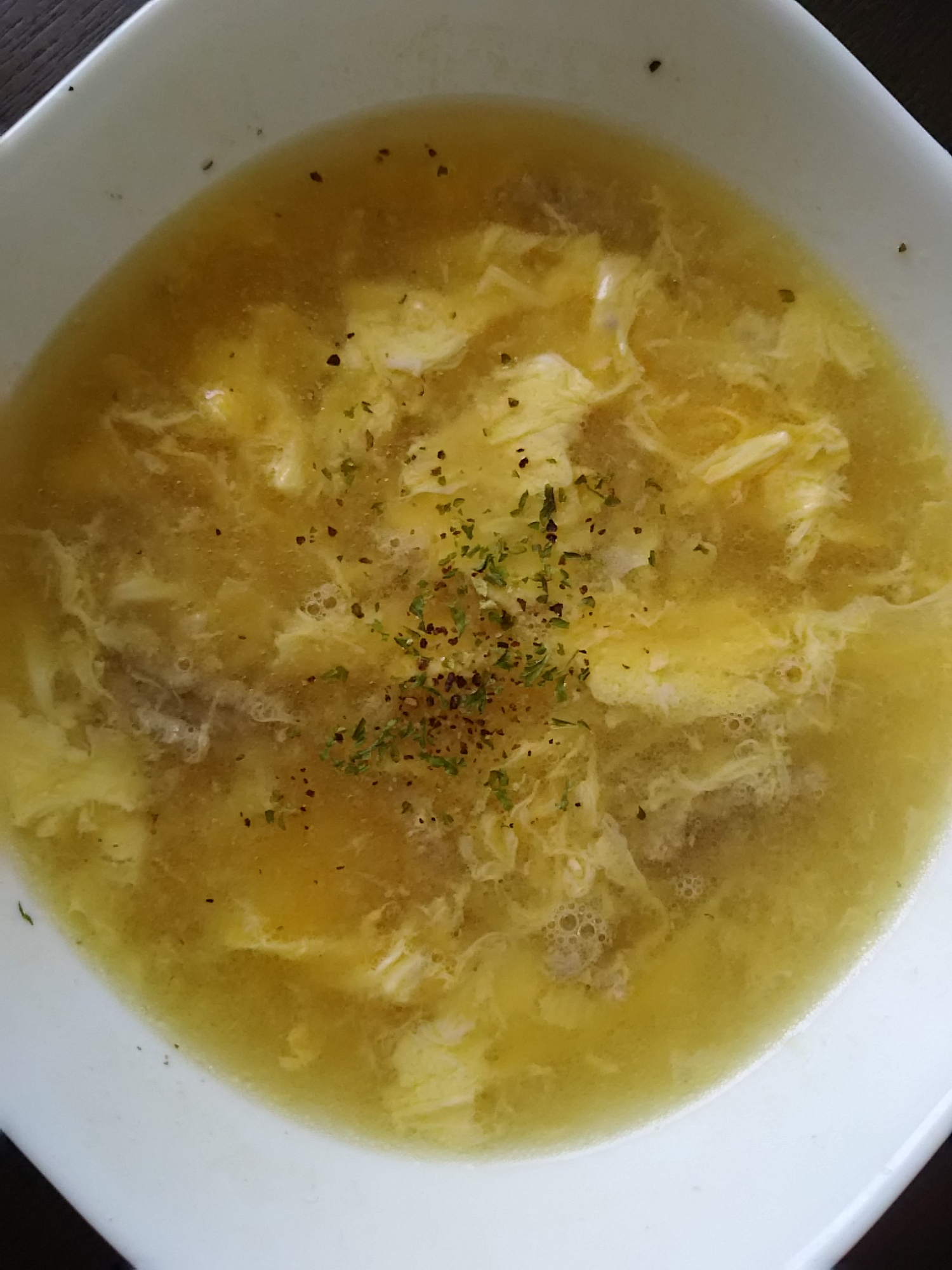 豚ひき肉と卵のスープ(^^)