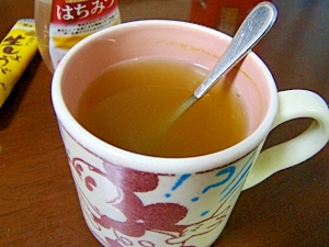 風邪ひきさんのための蜂蜜生姜緑茶