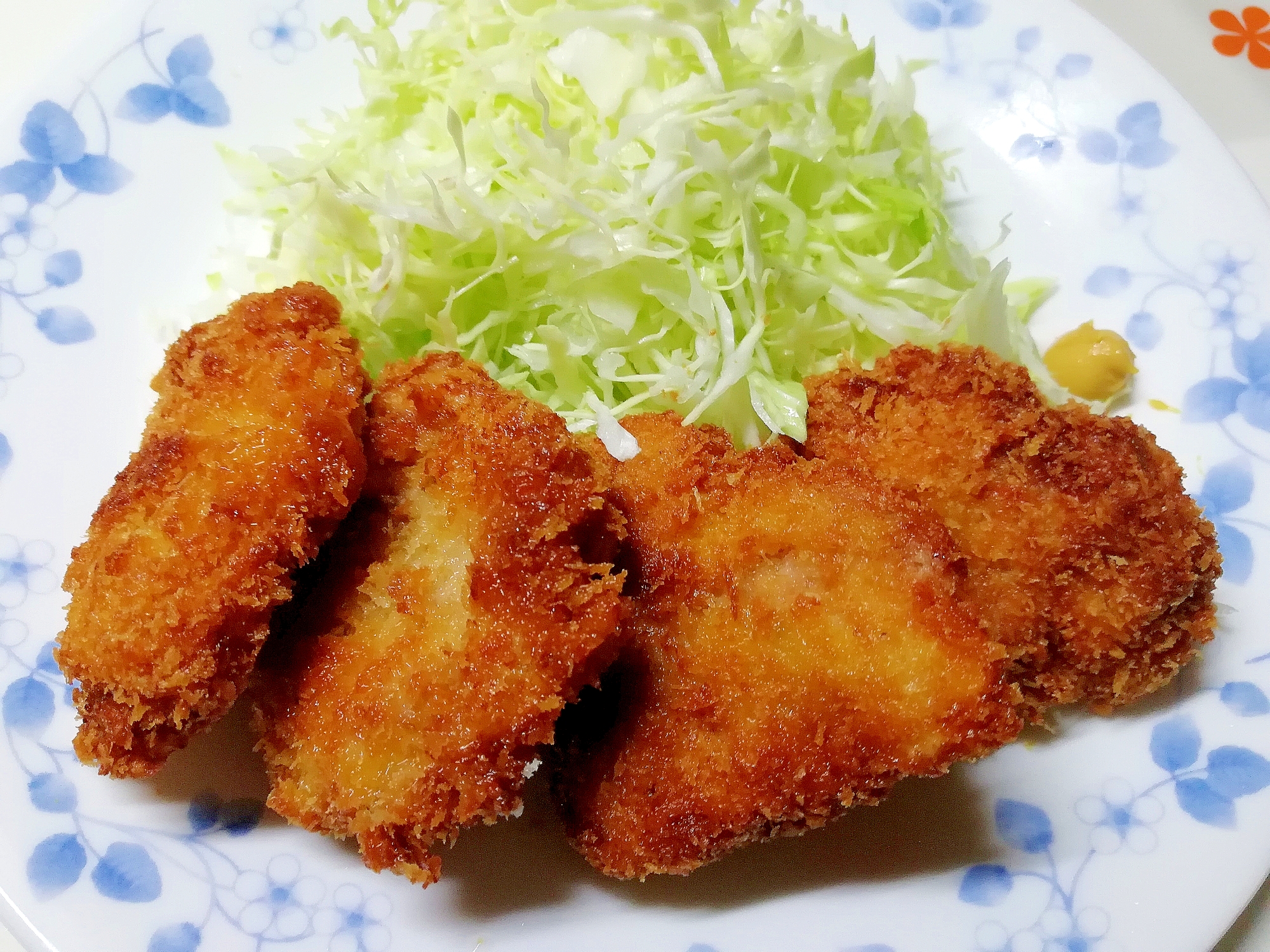 バッター液を作れば、美味しいヒレカツ完成(^^♪