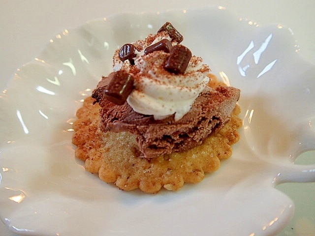 チョコアイスとホイップとチョコベビーのハーベスト レシピ・作り方 by