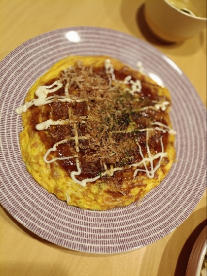 春キャベツと納豆のふわとろチーズオムレツ♪