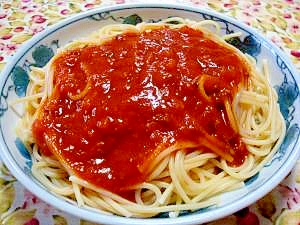 シンプルが好き☆トマトソースパスタ