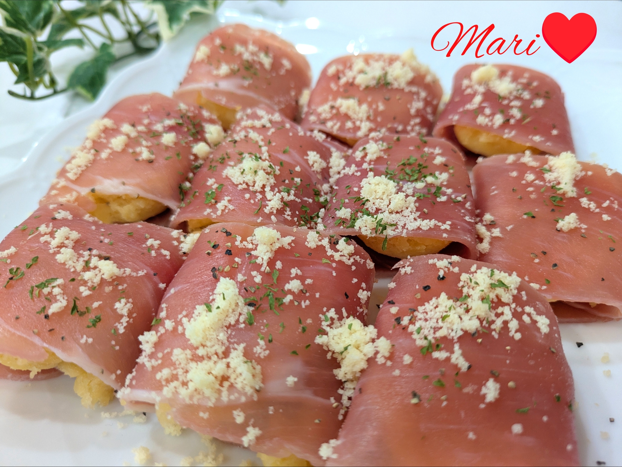 レンジで簡単！生ハムポテト