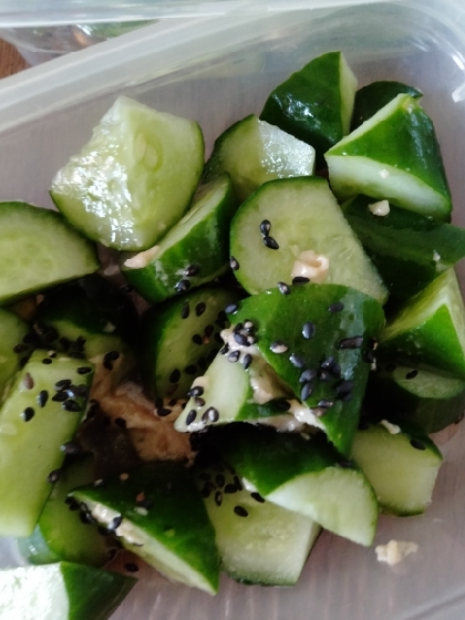 きゅうりの浅漬け★めんつゆ×ゴマ油