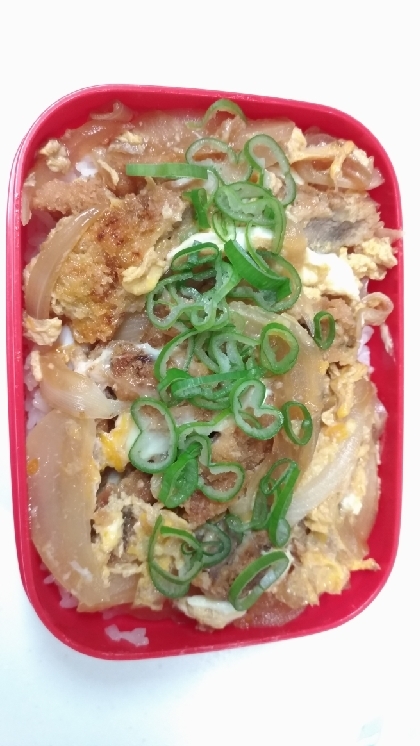 時短男子弁当☆めんつゆで甘口カツ丼