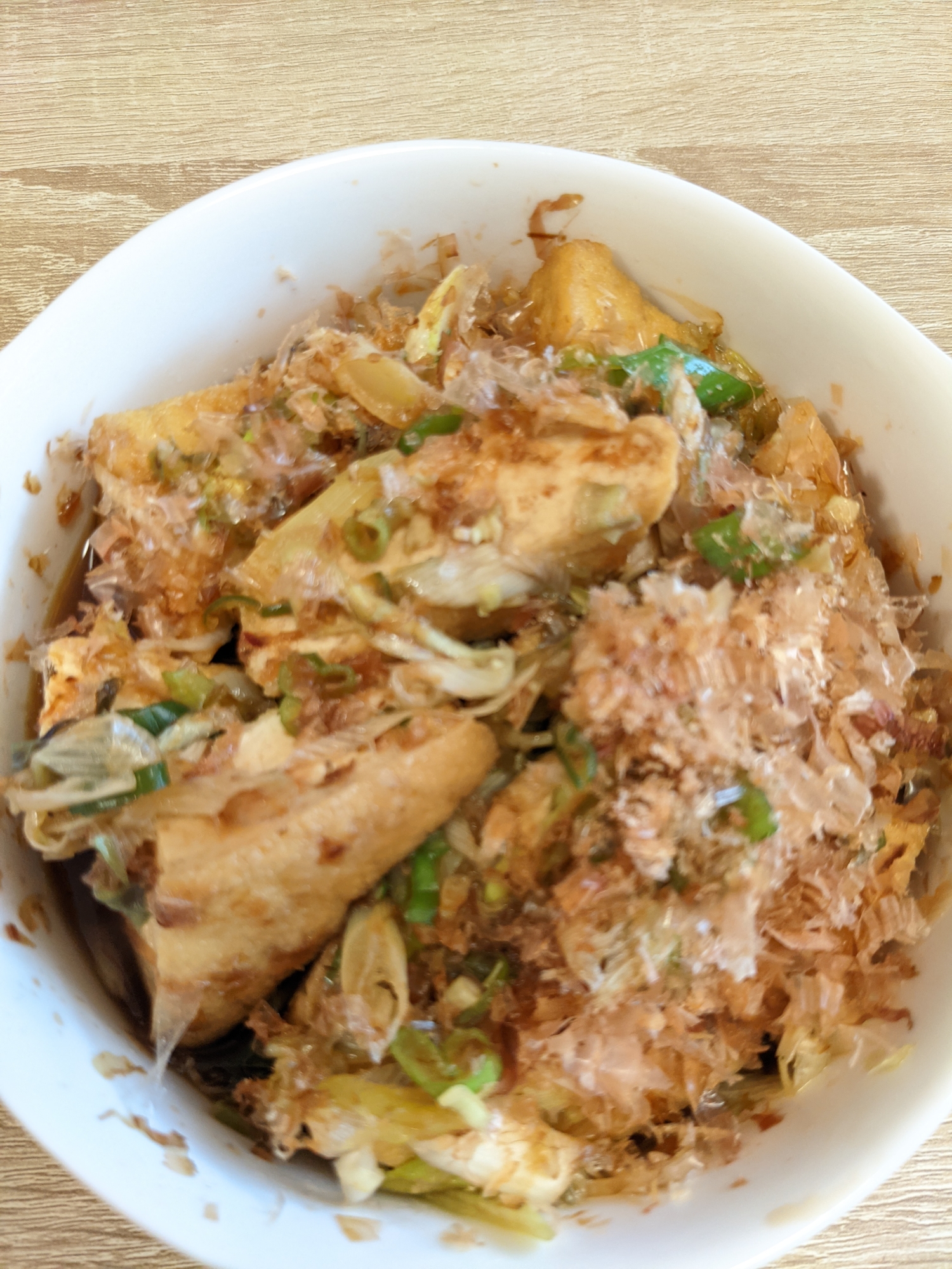 厚揚げのオイスターソース煮☆ネギみょうがまみれ