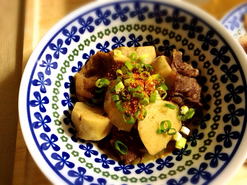 簡単！美味い！牛肉と里芋の甘辛煮