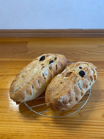 ドライフルーツをラム酒に長く漬けたので香りが良く食べすぎました。