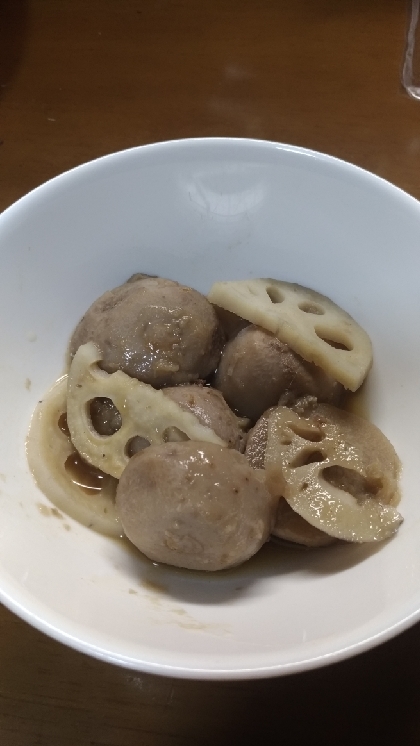 レンコンとサトイモの煮物