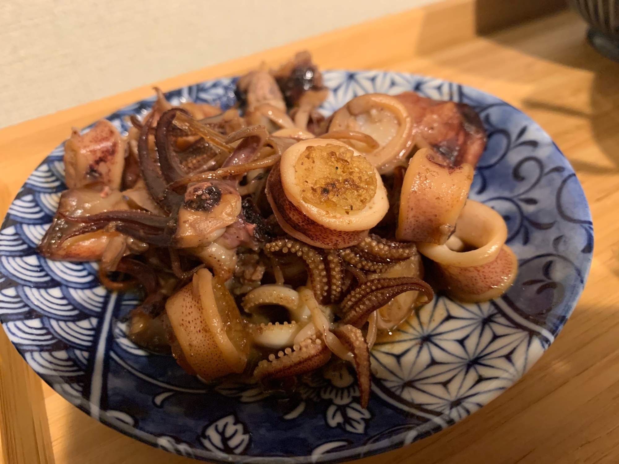 ヤリイカのバター醤油和え