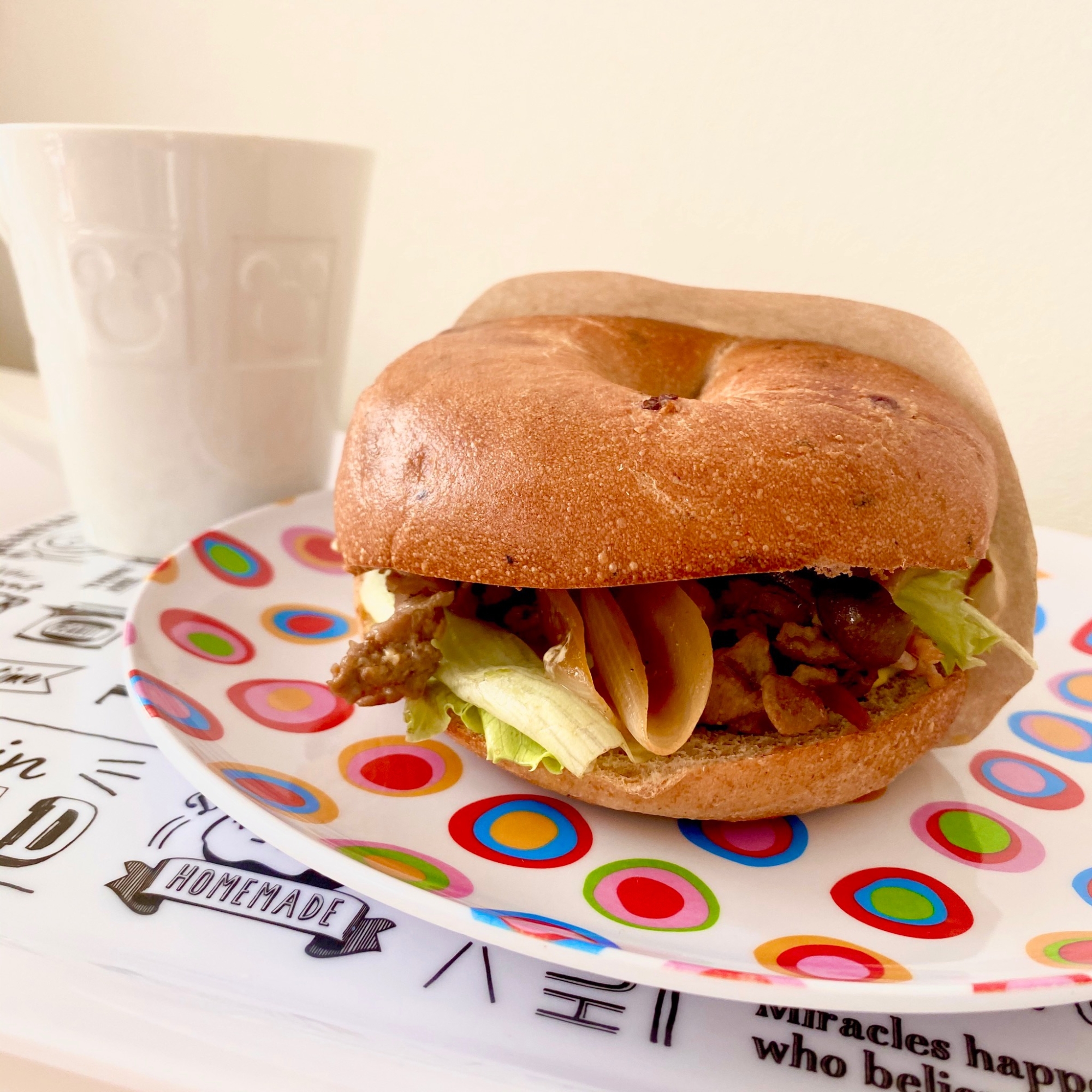 朝食に＊ベーグルサンド＊焼肉バーガー