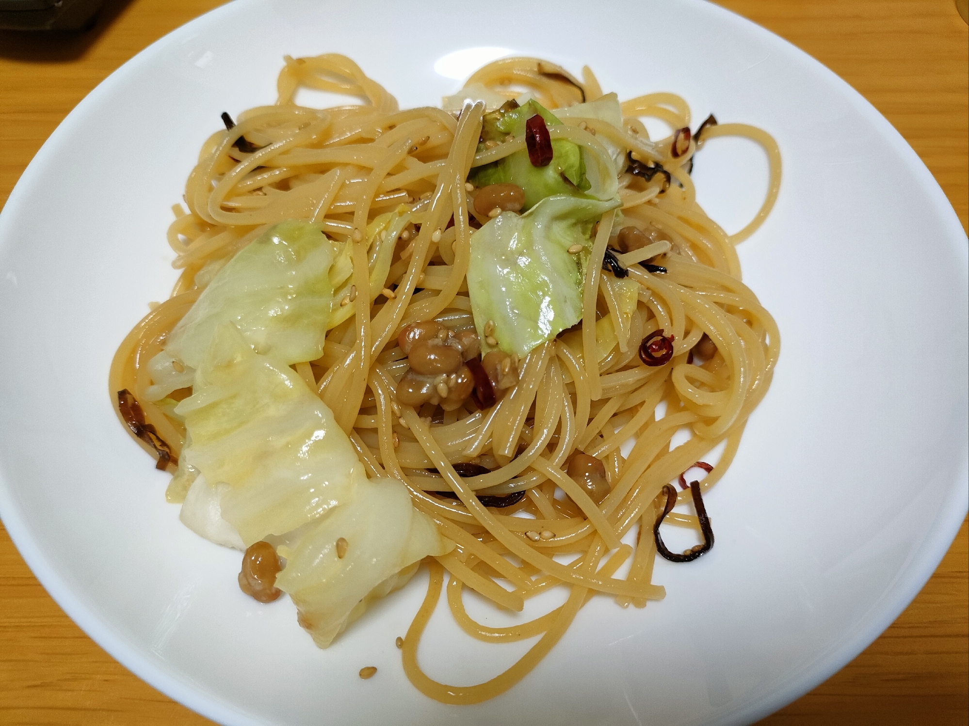 納豆パスタ