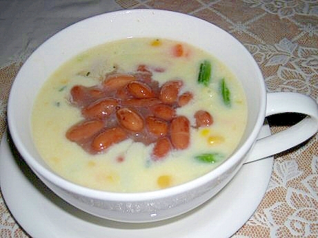 豆たっぷり☆コーンスープ