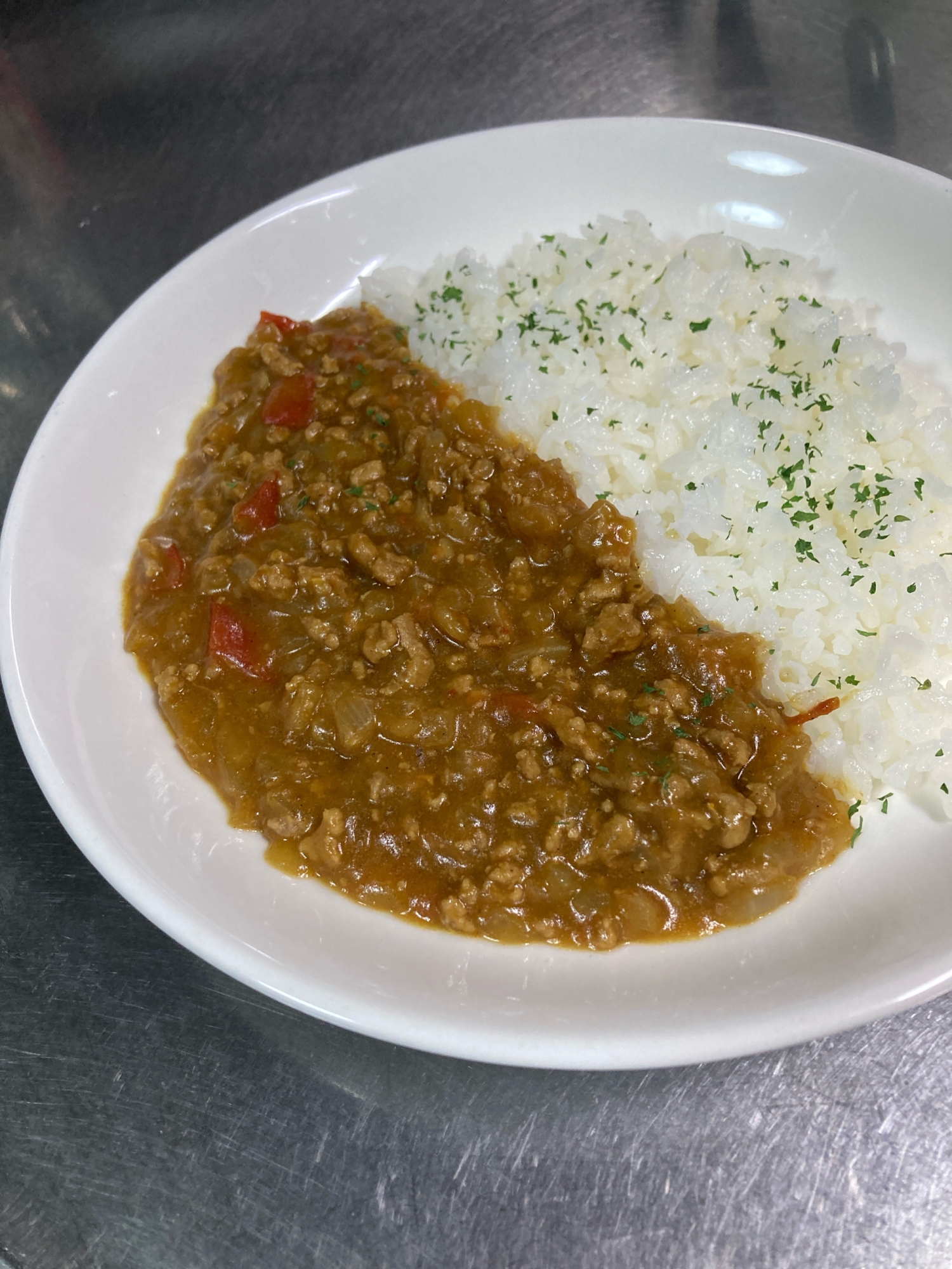 トマト入りキーマカレー