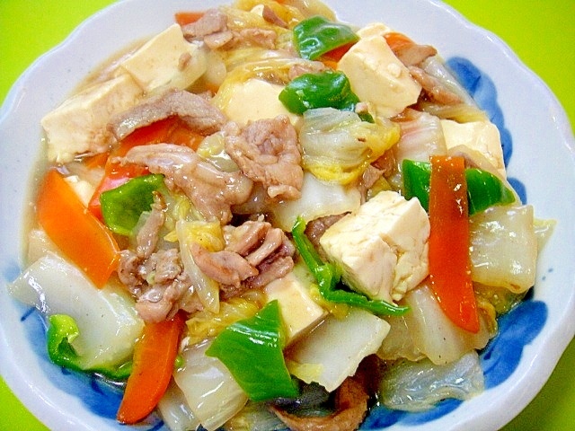 白菜と豆腐のうま煮