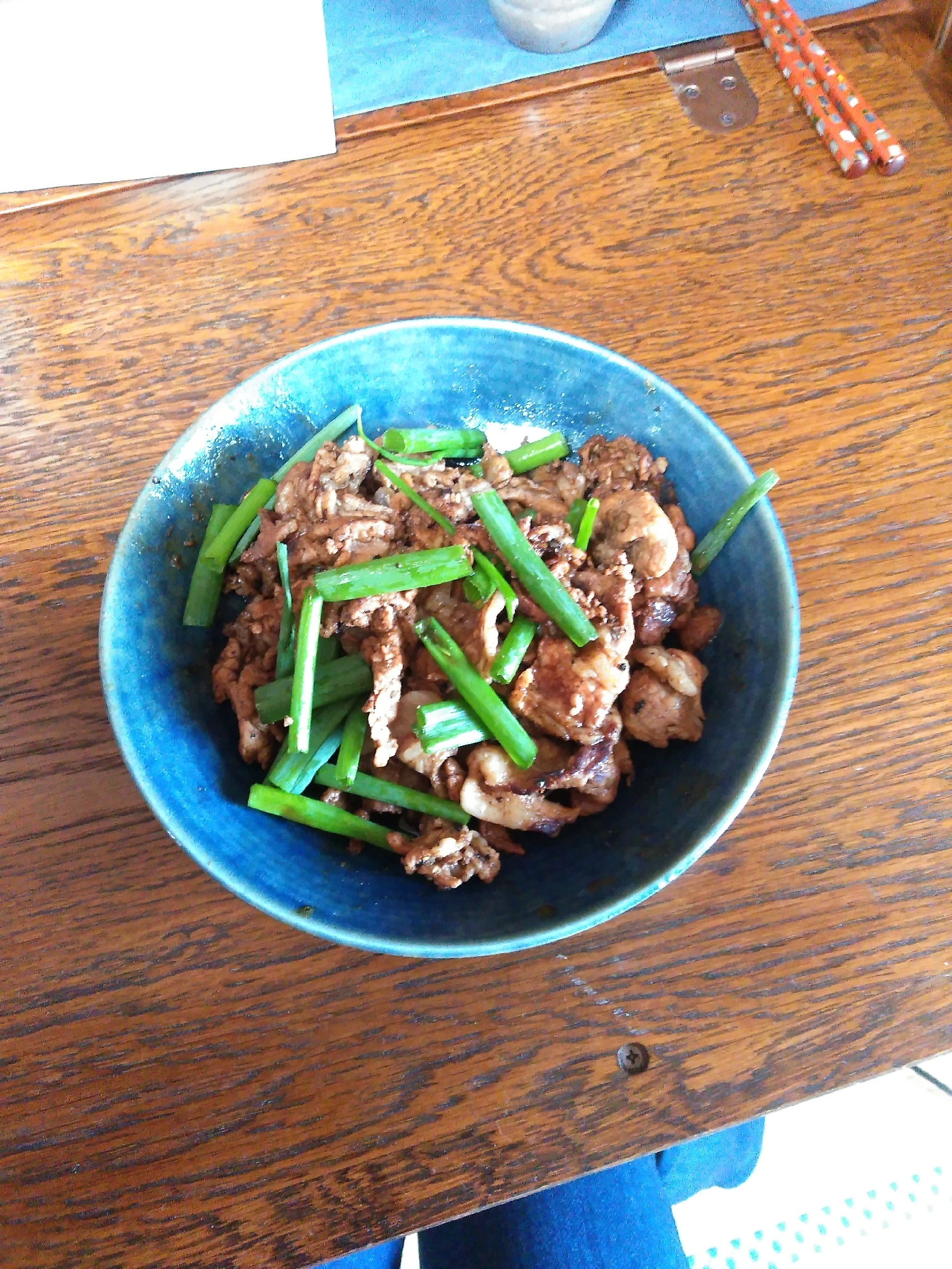 握り豚の醤油炒め