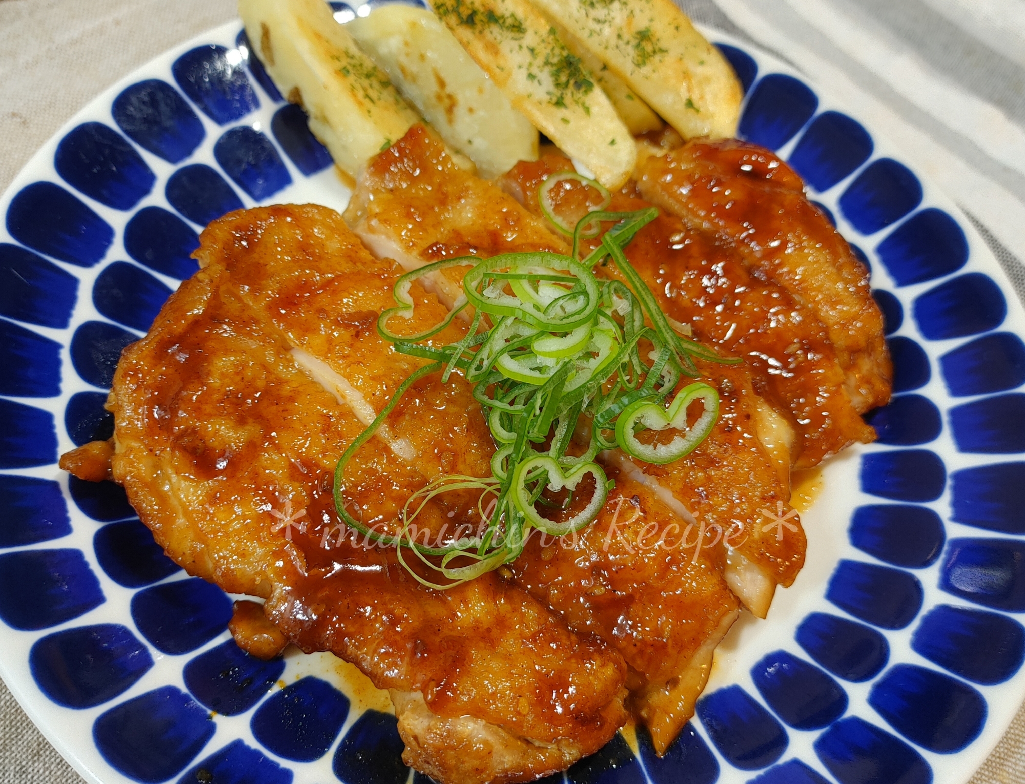 チキンステーキ＊焼肉タレ&カレー風味