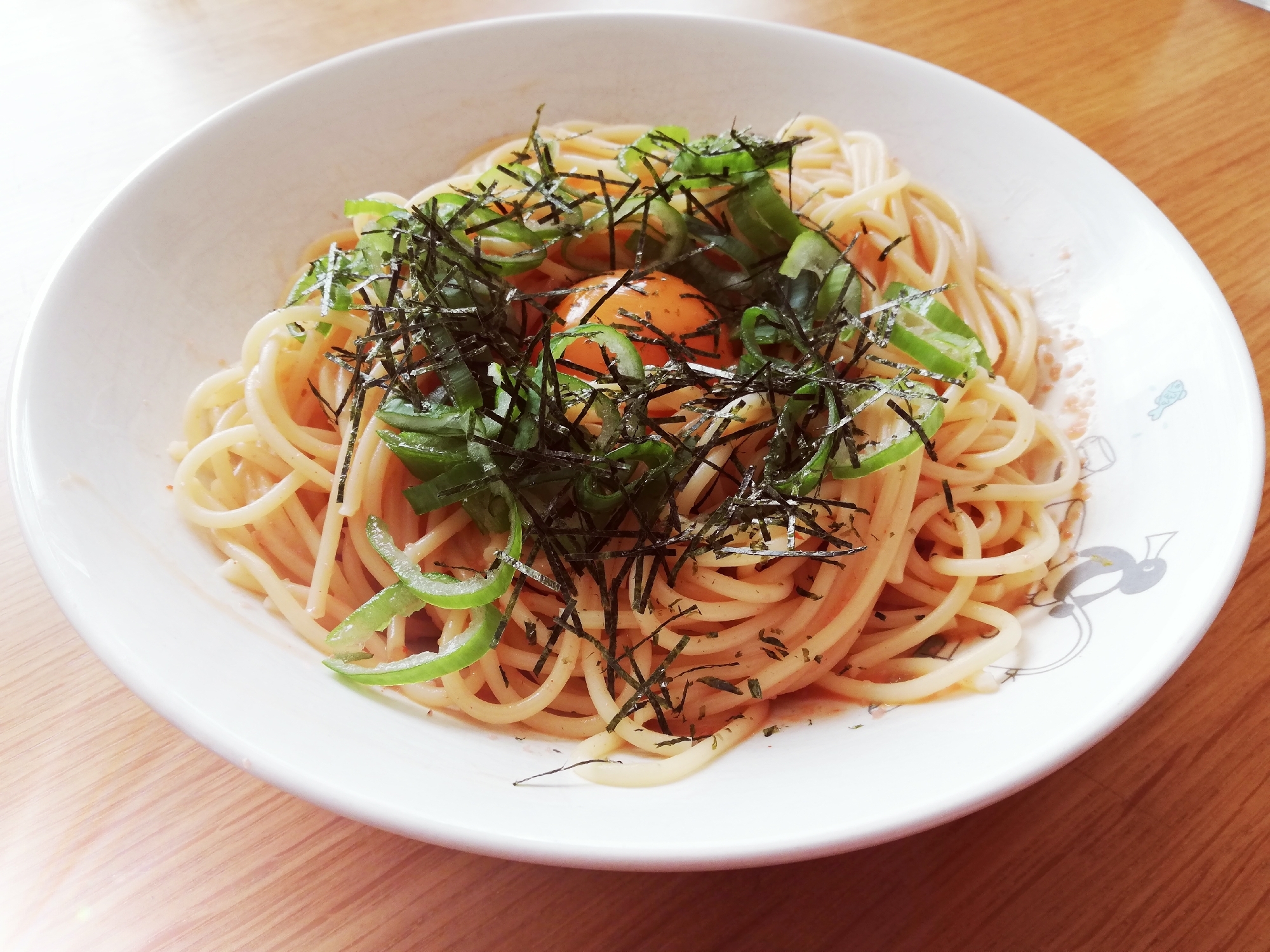 ねぎのせ明太子パスタ