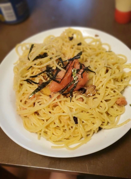 バター炒め明太子パスタ