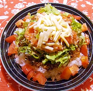 野菜たっぷり チーズがおいしいタコライス レシピ 作り方 By Chimasa 楽天レシピ