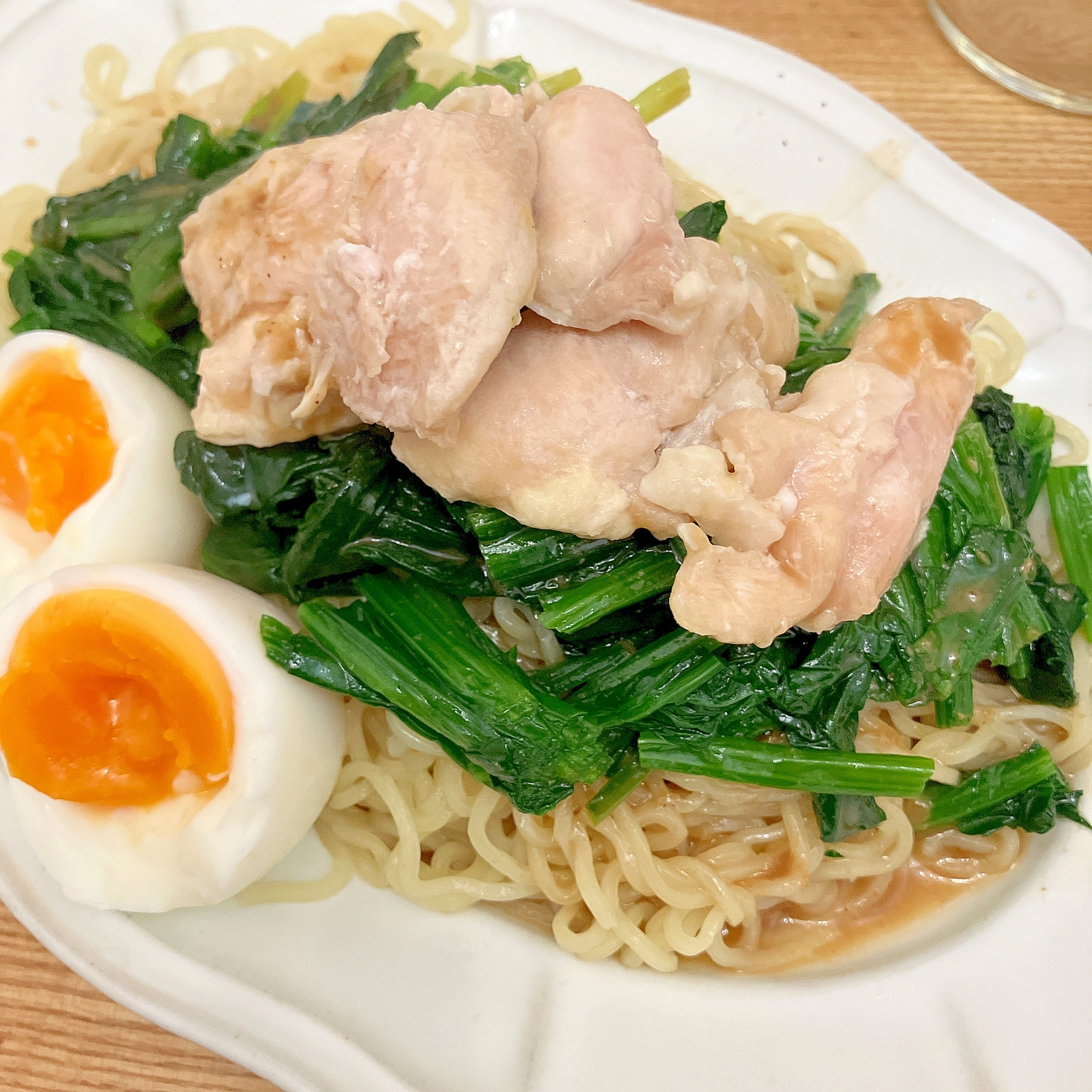 定番アレンジ★ほうれん草の冷やし中華