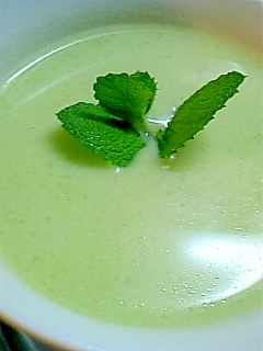 旬の枝豆を使って・・・枝豆のビシソワーズ♪