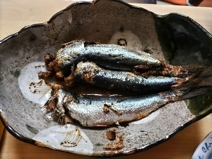 まるごと食べれる！イワシの煮付け♪