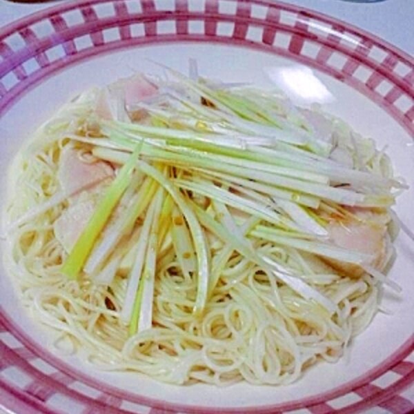 鳥はむと白髪ねぎのさっぱりそうめん レシピ 作り方 By Maiko Kuma 楽天レシピ 鳥はむと白髪ねぎのさっぱりそうめん レシピ 作り方 By Maiko Kuma 楽天レシピ