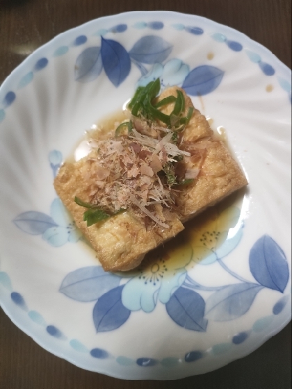 レンジで超簡単！厚揚げで揚げ出し豆腐風♪