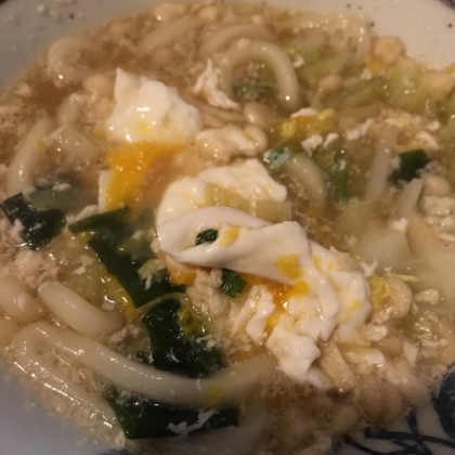 わかめ卵うどん