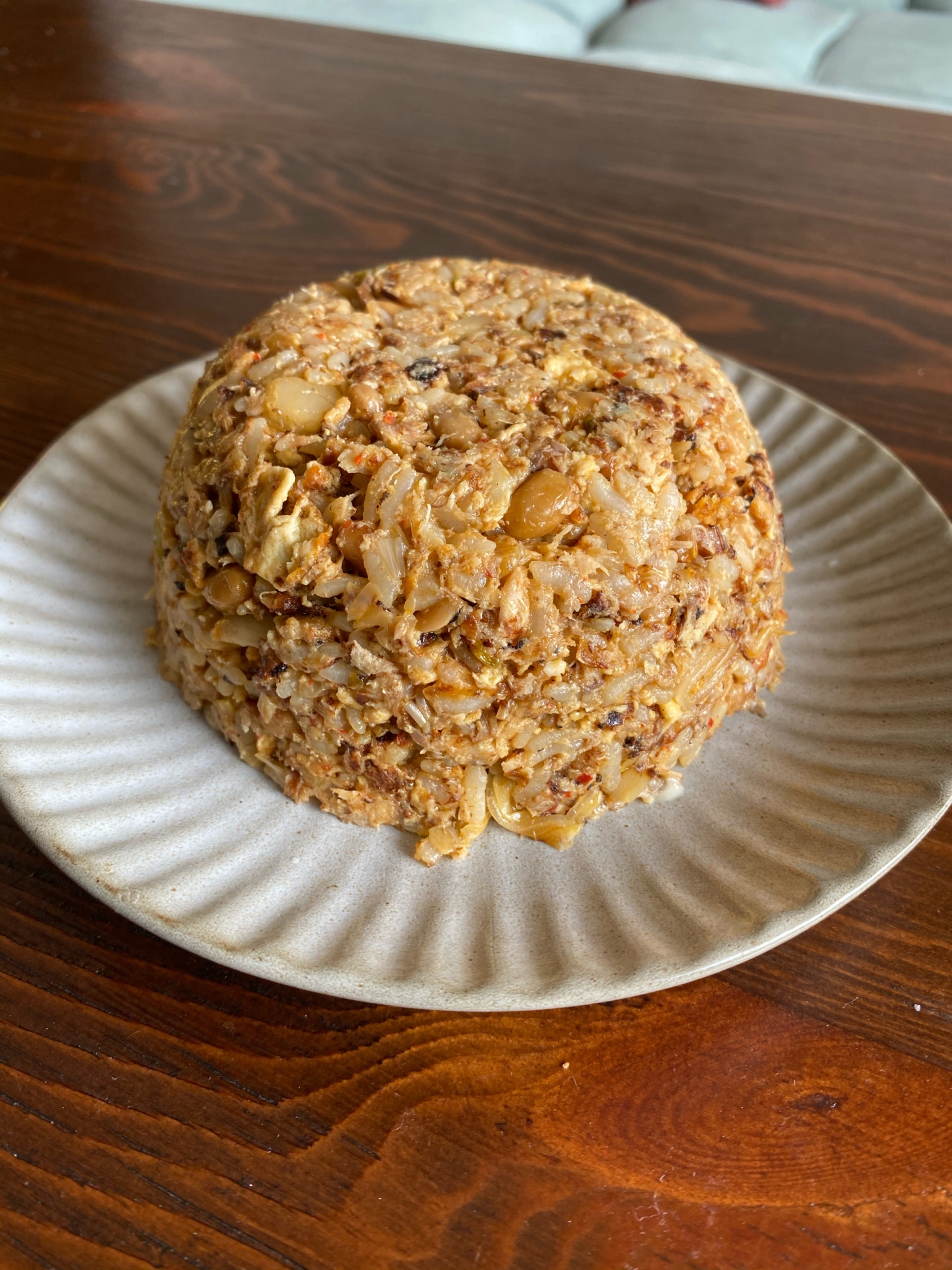 【栄養満点】サバ缶納豆キムチチャーハン