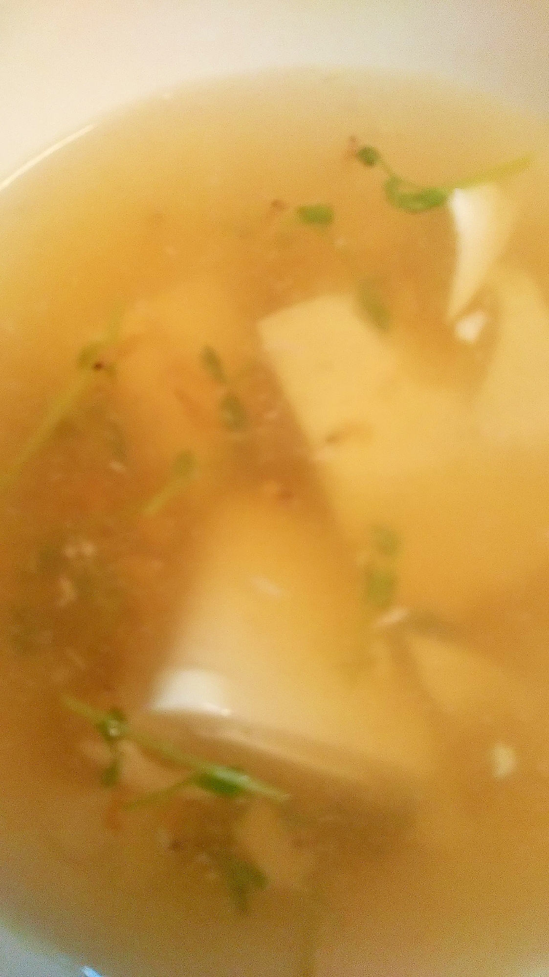 豆腐と桜エビの中華スープ