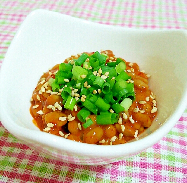 納豆アレンジ 韓国風ピリ辛納豆 レシピ 作り方 By あ ち0024 楽天レシピ 納豆アレンジ 韓国風ピリ辛納豆 レシピ 作り方 By あ ち0024 楽天レシピ