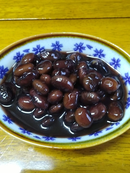 黒豆の甘さ控えめオリゴ糖煮(◔‿◔)