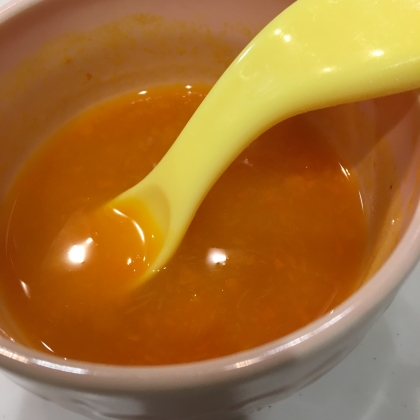 離乳食中期　にんじん＆じゃがいも入りかぼちゃスープ