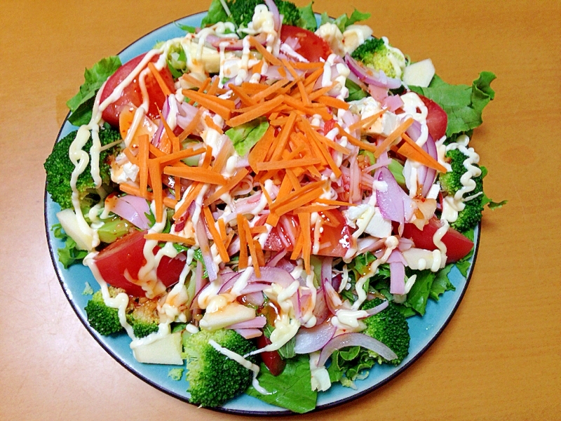 チリマヨソースで山盛りサラダ ゞ レシピ 作り方 By イケッピ 楽天レシピ チリマヨソースで山盛りサラダ ゞ レシピ 作り方 By イケッピ 楽天レシピ